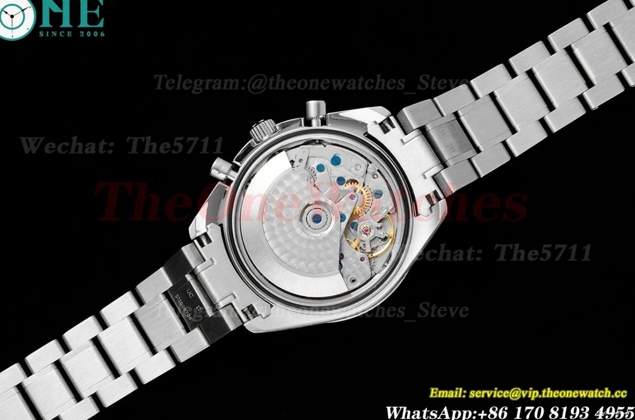 A7750 Racing Master SS 40mm Speedmaster White Dial HKF SS 0125